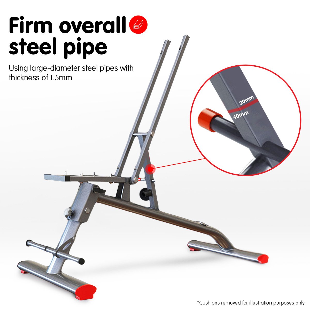 NNEDSZ Home Gym Bench Adjustable Flat Incline Decline FID 250KG Load